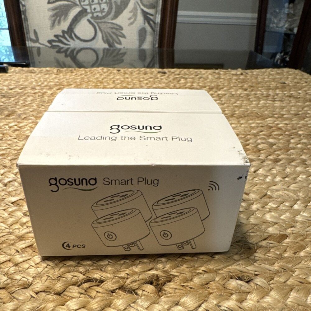 Set of 4 GoSund WiFi Smart Plugs Outlet Voice Control Works w/ Alexa and Google